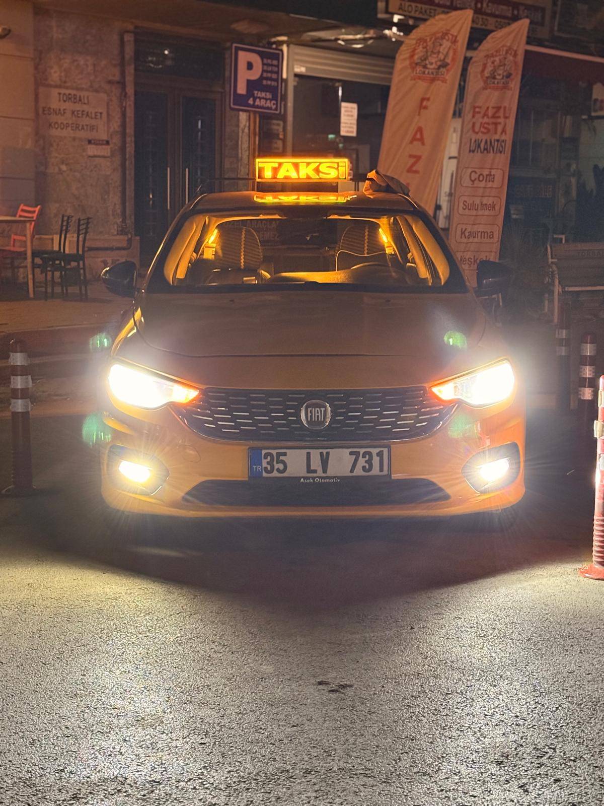 Torbalı Taksi - gece hizmet veren sarı taksi